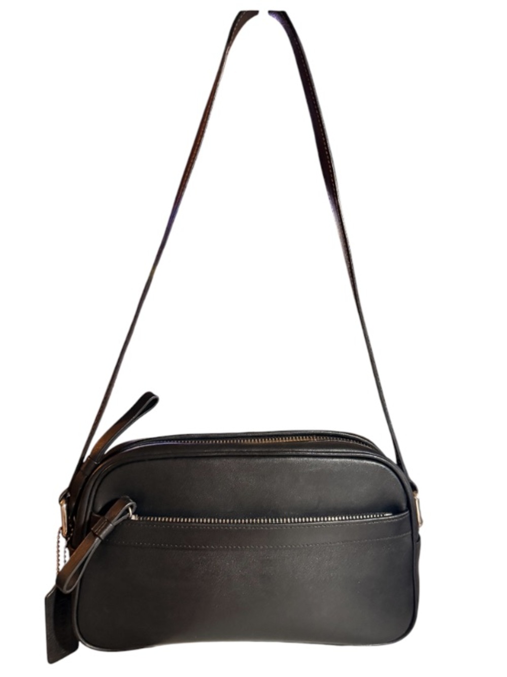 Coach Vintage Black Leather Small Shoulder Bag 9438